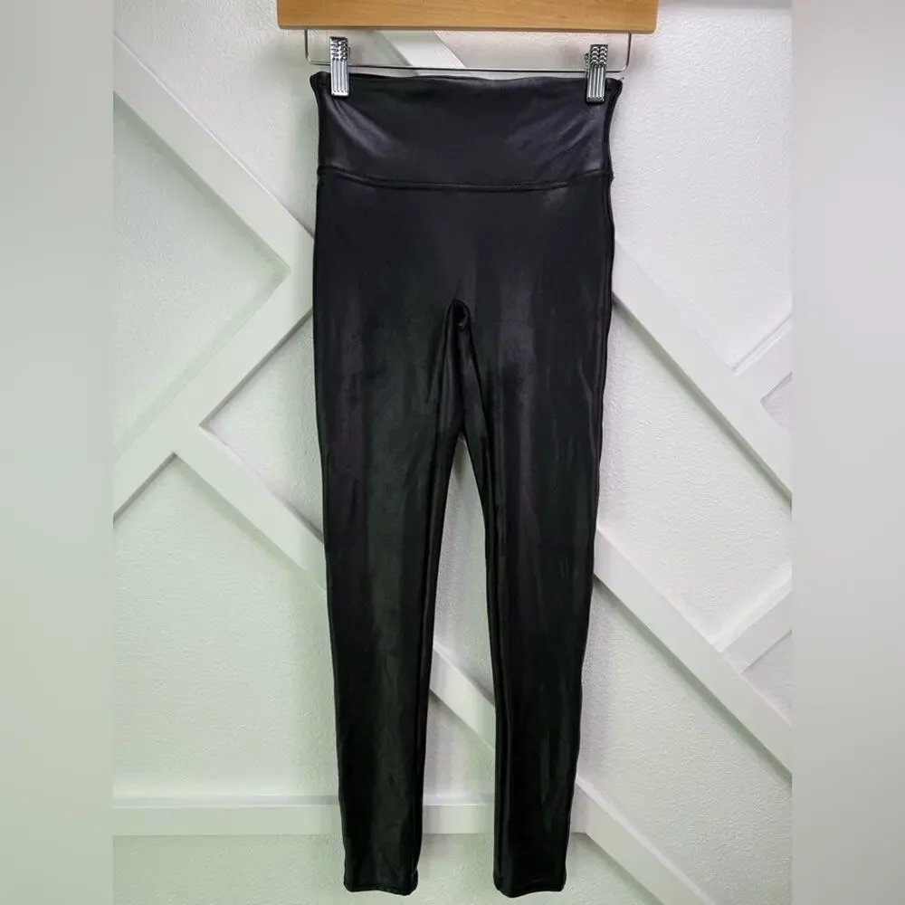 Spanx Faux Leather Leggings Black Size Small
